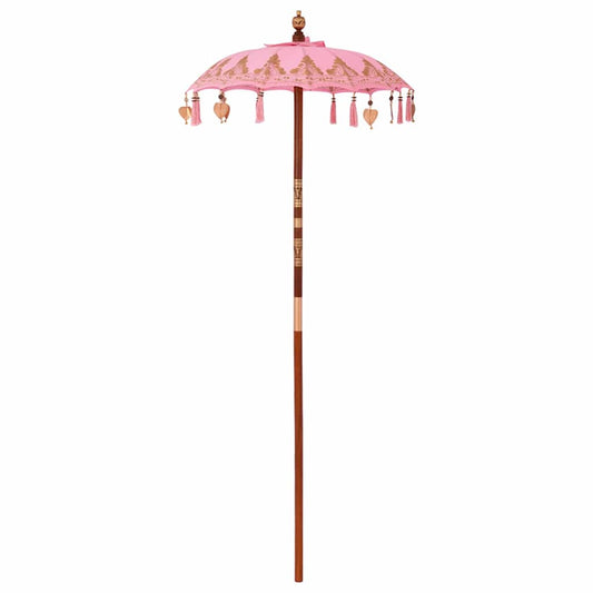 Balinės skėtis Kita Rožinė x 260 cm Medvilnė ir kietas medis