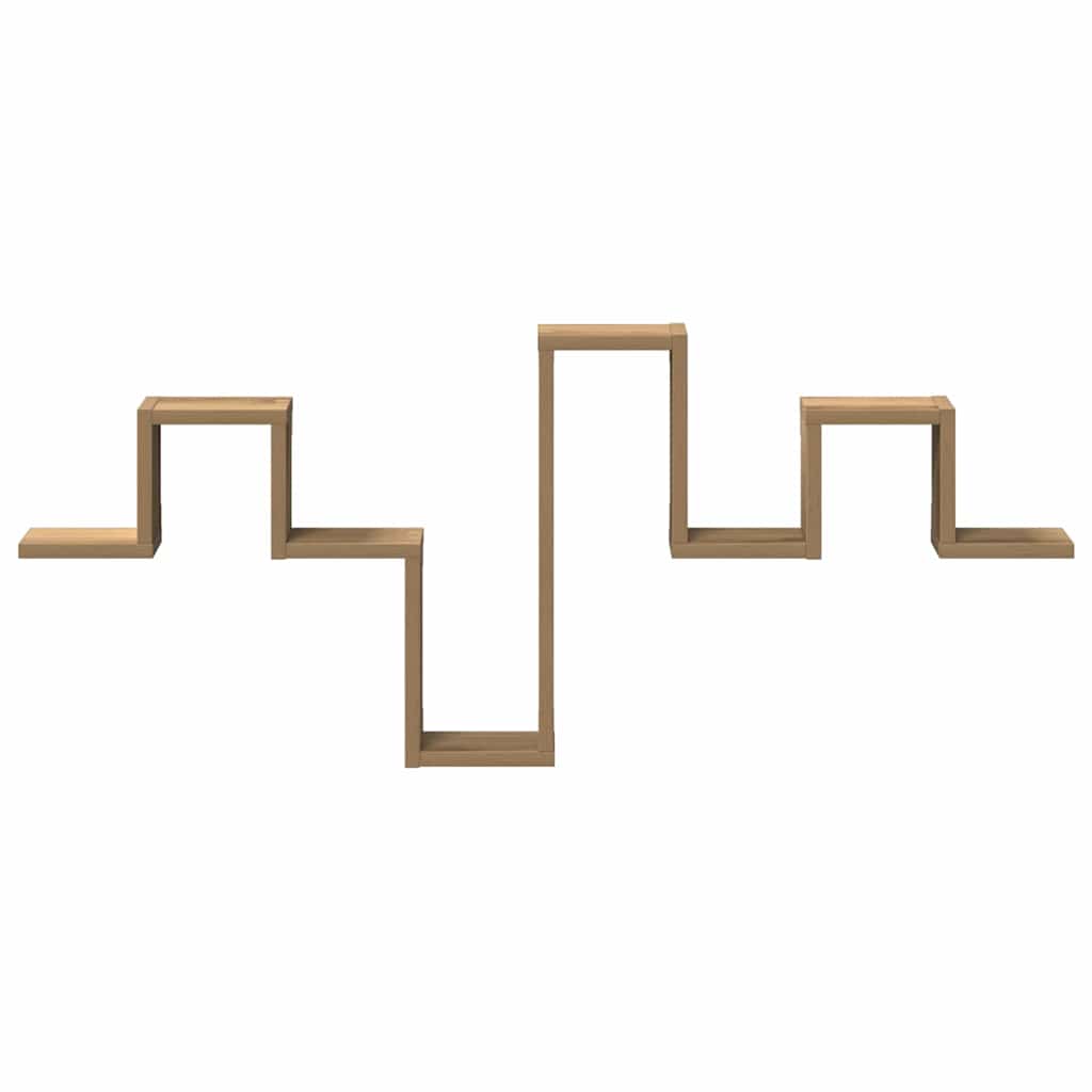 Sieninė lentyna su lentyna artisano ąžuolo 104,5 x 10 x 43 cm