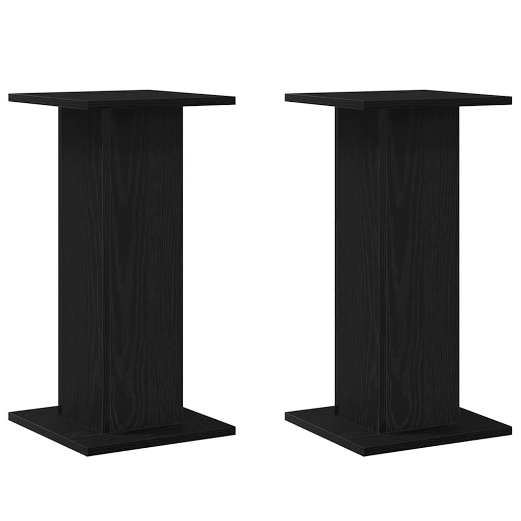 Augalų stovas 2 pcs Juodas ąžuolas 30 x 30 x 60 cm