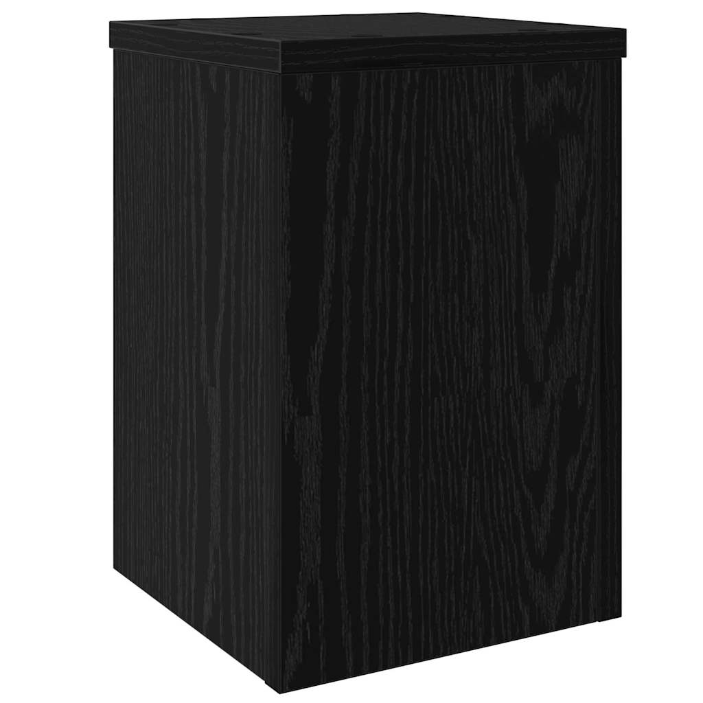 Augalų stovas 2 pcs juoda ąžuolo 20 x 20 x 30 cm