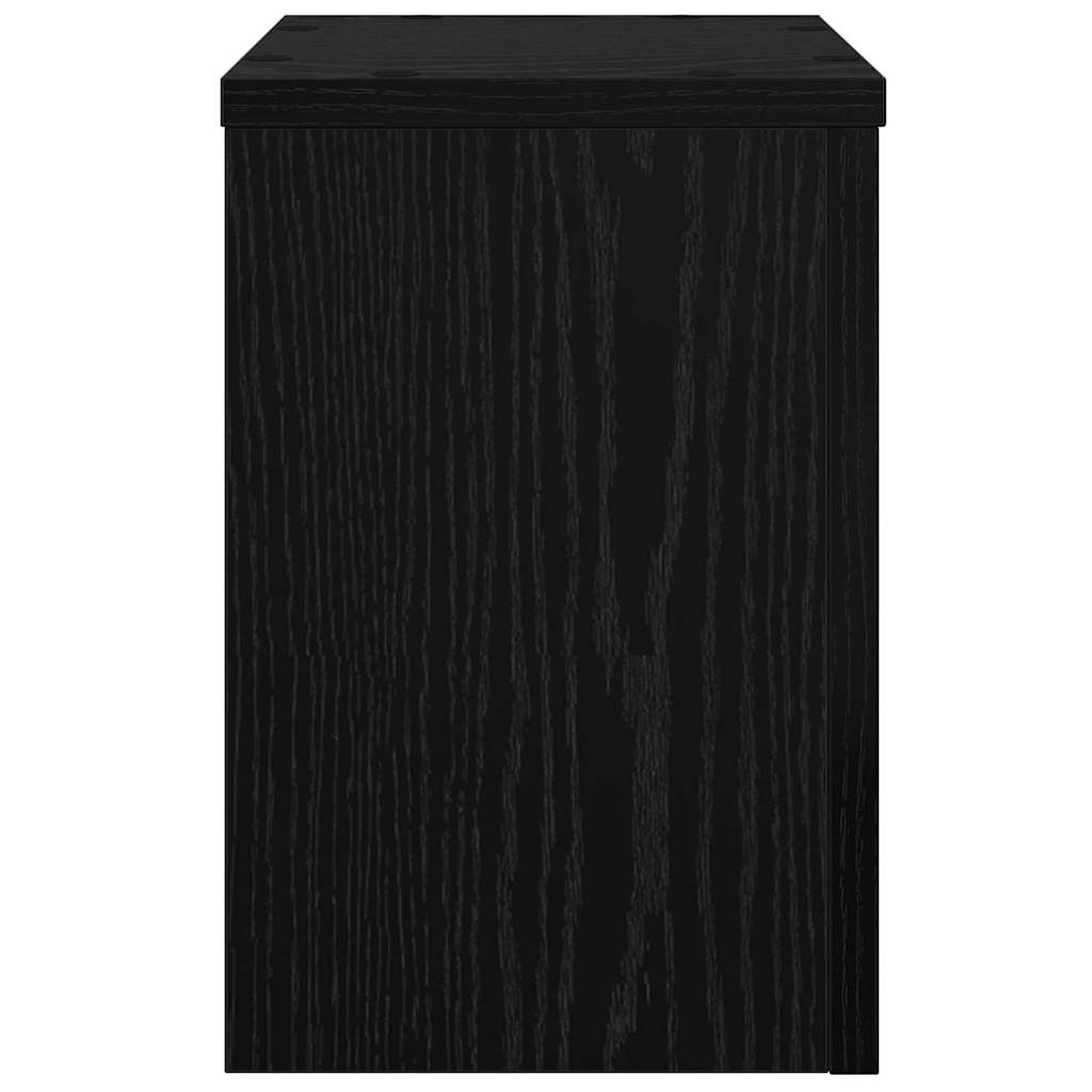 Augalų stovas 2 pcs juoda ąžuolo 20 x 20 x 30 cm