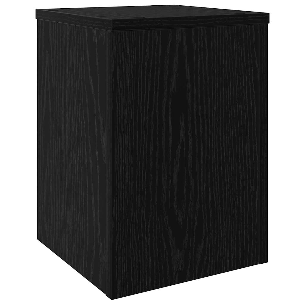 Augalų stovas 2 pcs juoda ąžuolo 25 x 25 x 35 cm