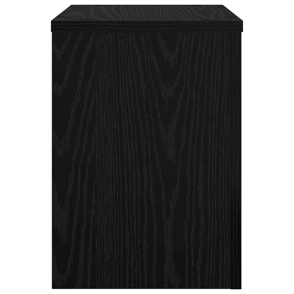 Augalų stovas 2 pcs juoda ąžuolo 25 x 25 x 35 cm