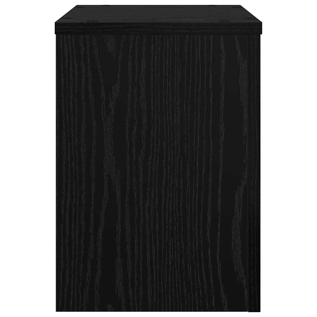 Augalų stovas 2 pcs juoda ąžuolo 25 x 25 x 35 cm