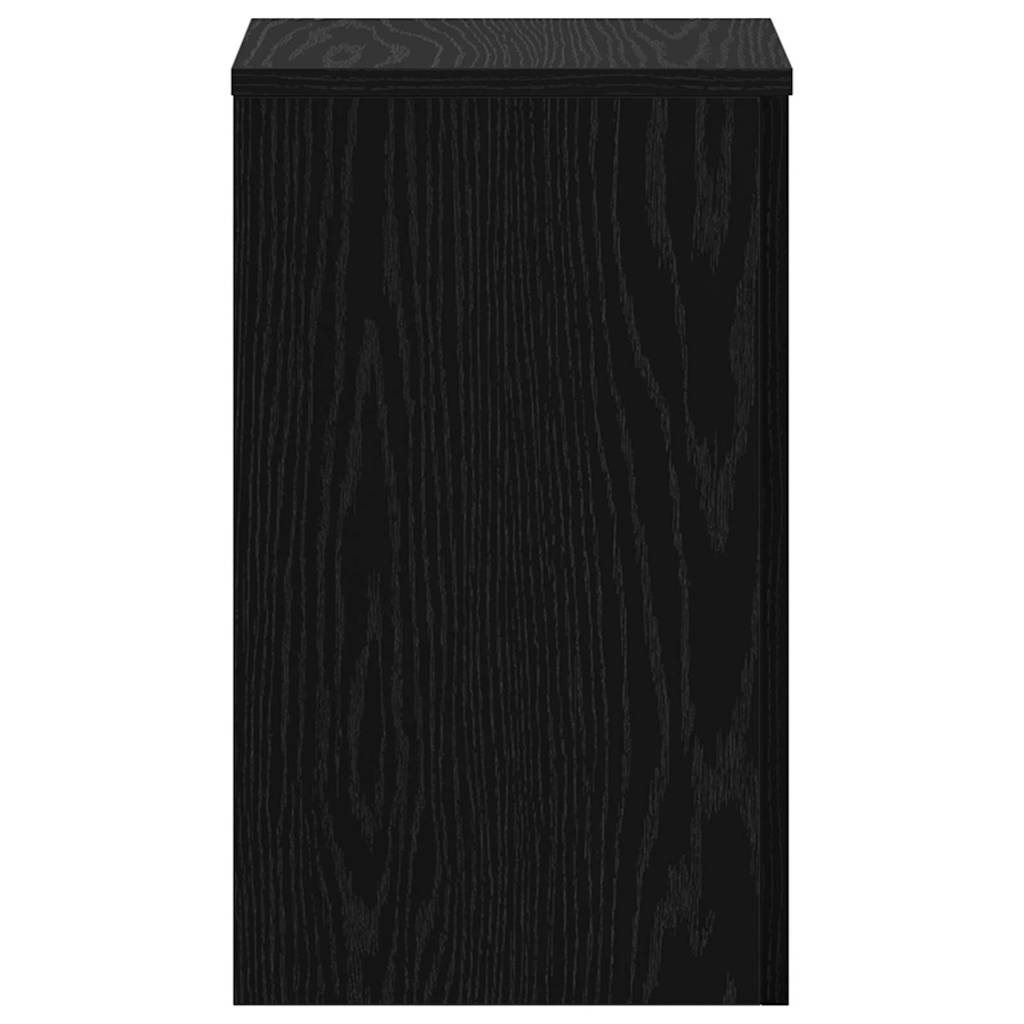 Augalų stovas 2 pcs juoda ąžuolo 30 x 30 x 50 cm