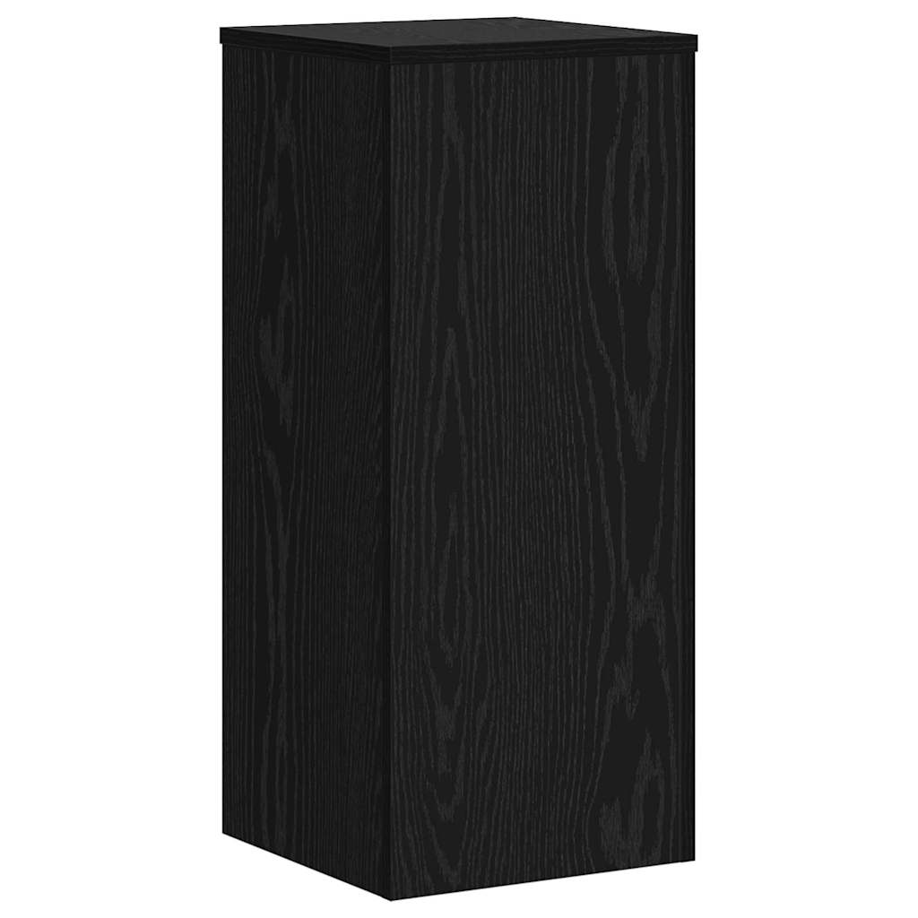 Augalų stovas 2 pcs juoda ąžuolo 30 x 30 x 70 cm