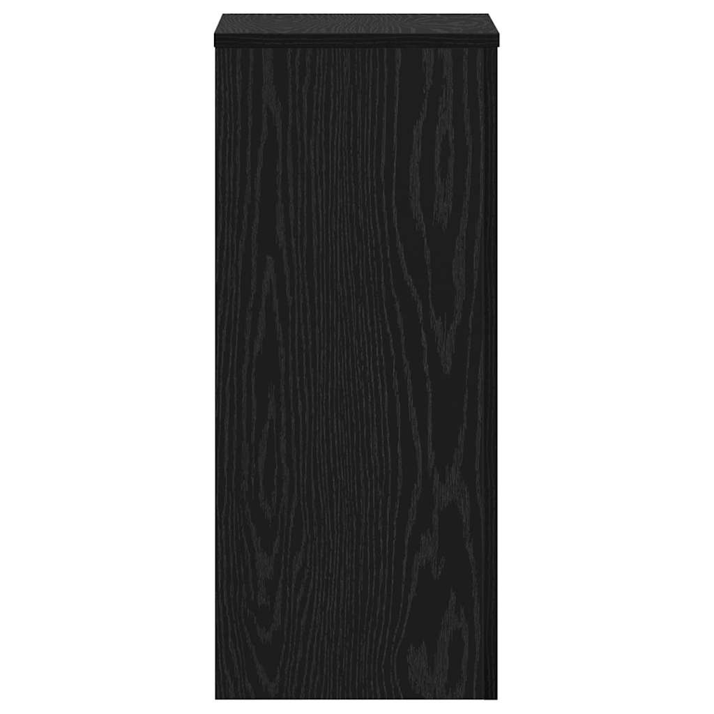 Augalų stovas 2 pcs juoda ąžuolo 30 x 30 x 70 cm