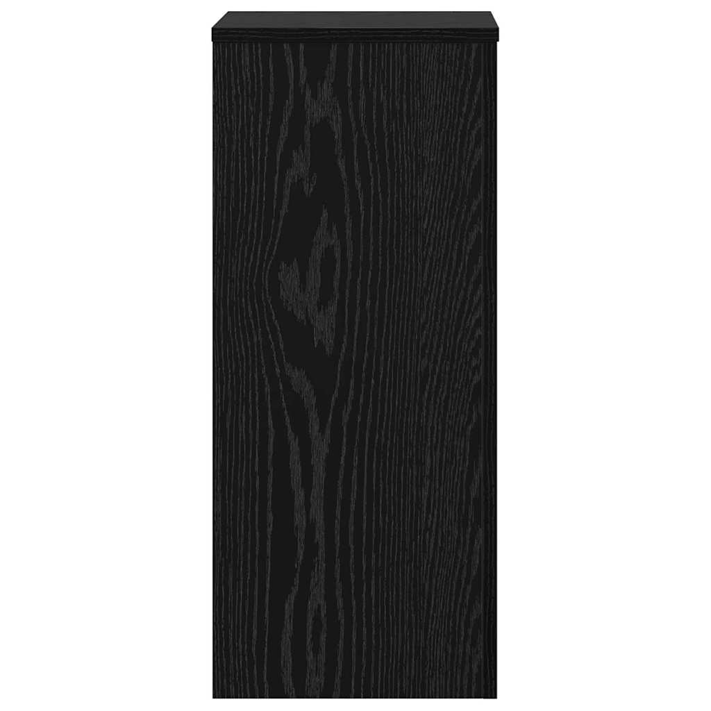 Augalų stovas 2 pcs juoda ąžuolo 30 x 30 x 70 cm
