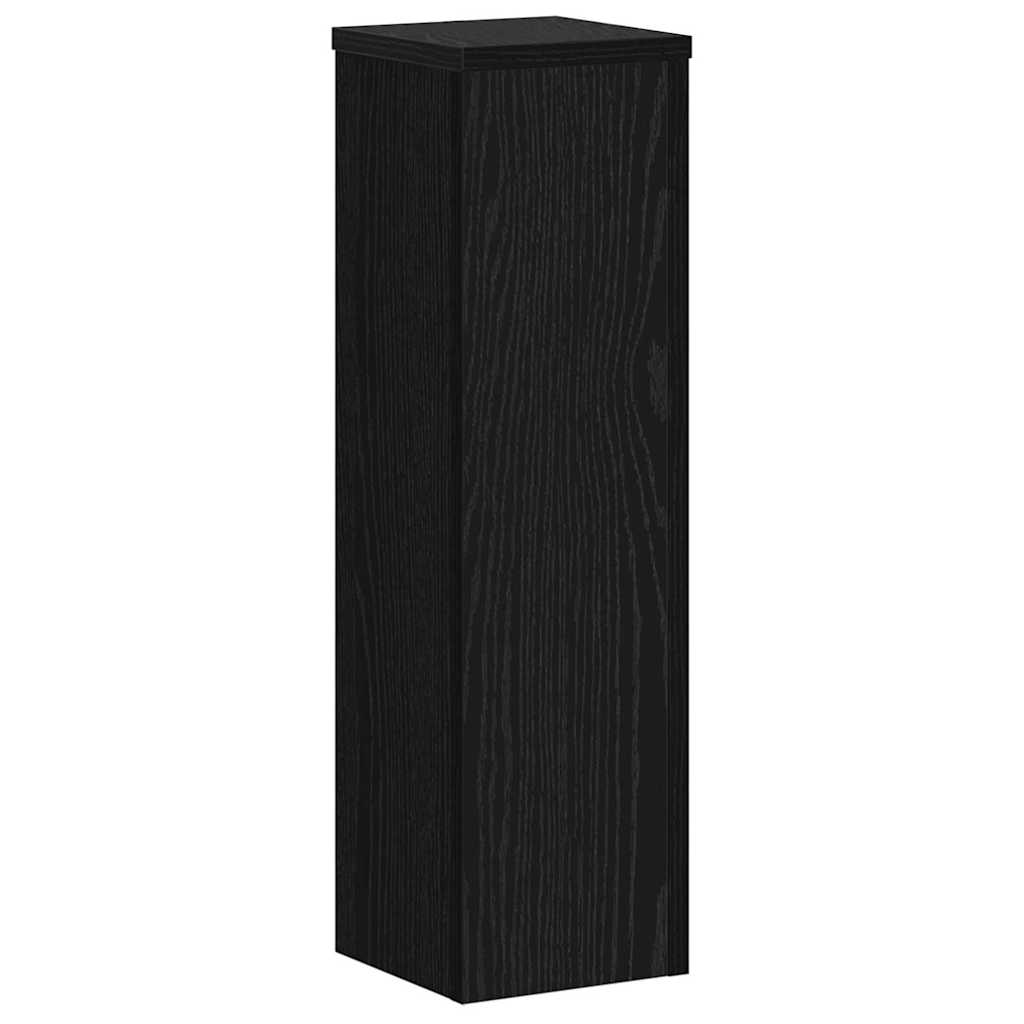 Augalų stovas 2 pcs juoda ąžuolo 17 x 17 x 60 cm