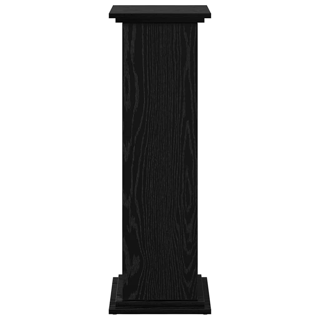 Stendas Juodas ąžuolas 31 x 30 x 90 cm Apdirbta mediena