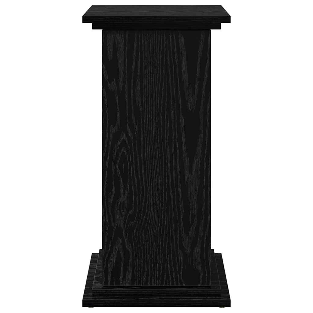 Stendas Juodas ąžuolas 31 x 30 x 60 cm Apdirbta mediena