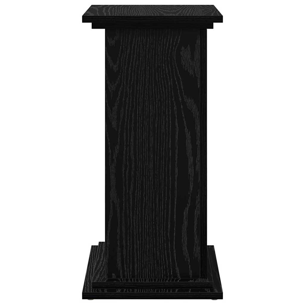 Stendas Juodas ąžuolas 31 x 30 x 60 cm Apdirbta mediena