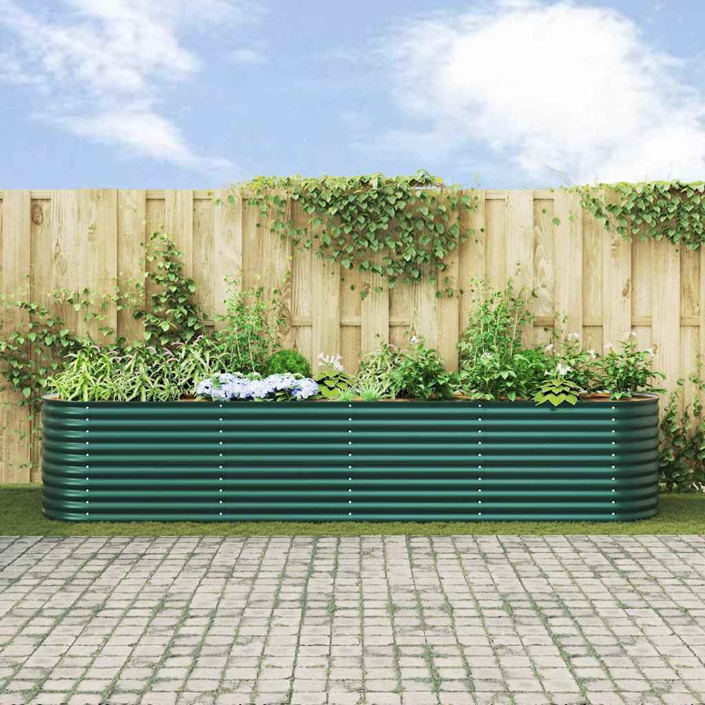 Sodo Auginimo Lovelis Žalias 400x80x81 cm Cinkuotas Plienas