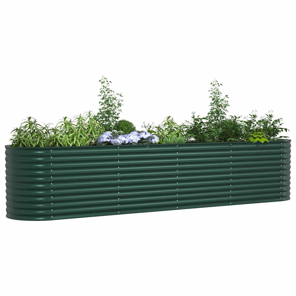 Sodo Auginimo Lovelis Žalias 400x80x81 cm Cinkuotas Plienas