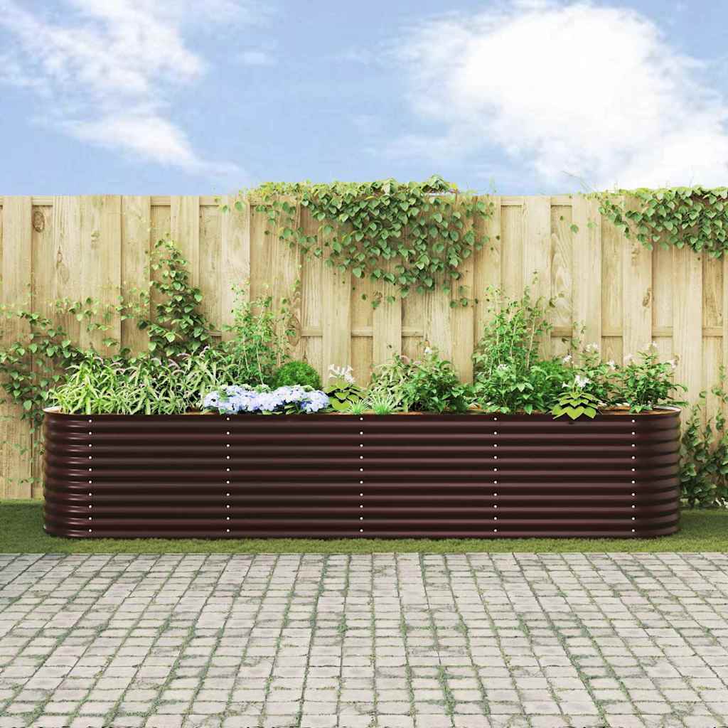 Sodo Pakeltas Lysvė Ruda 400x80x81 cm Cinkuotas Plienas