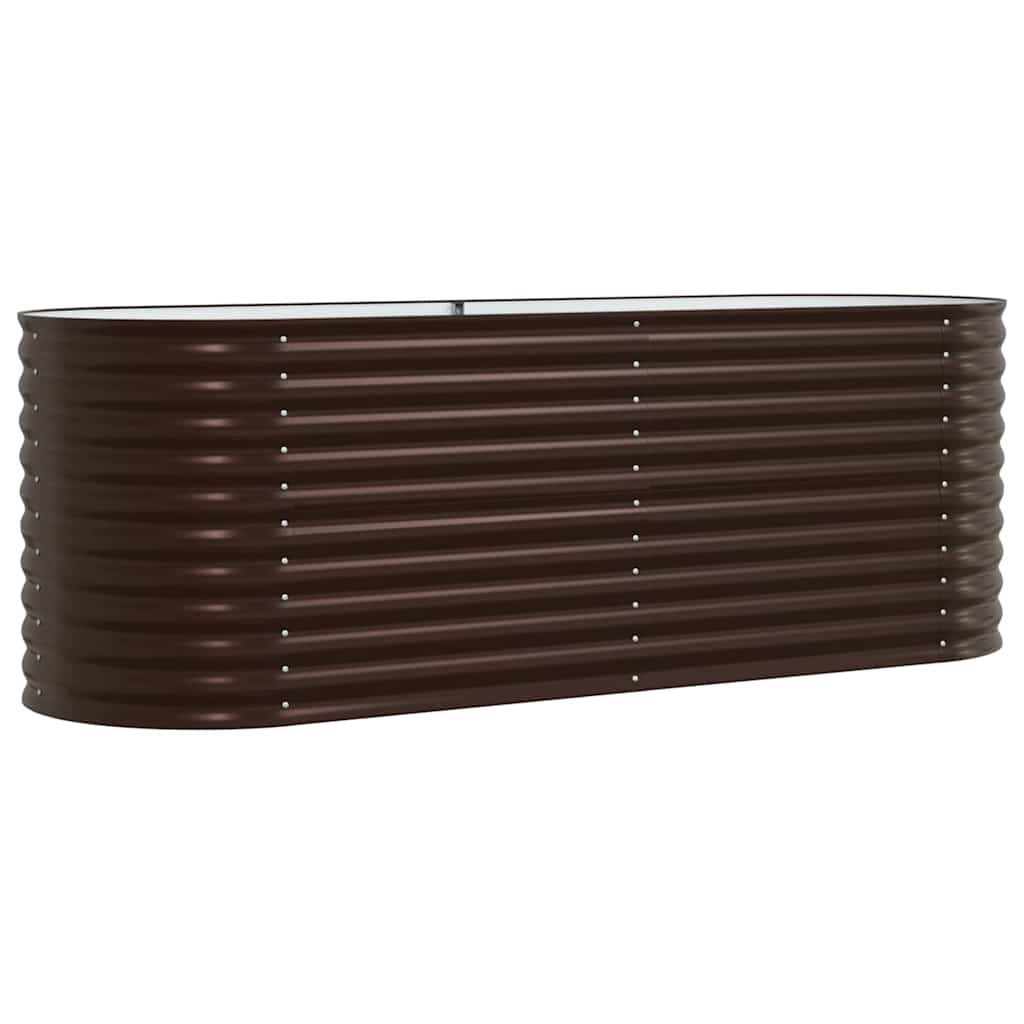 Sodo Pakeltas Daržas Rudas 240x80x81 cm Cinkuotas Plienas