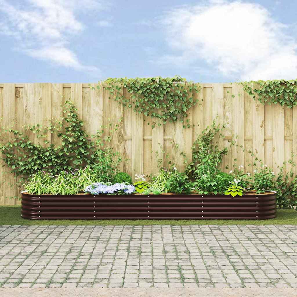 Sodo Pakeltas Lysvės Ruda 400x80x44 cm Cinkuotas Plienas
