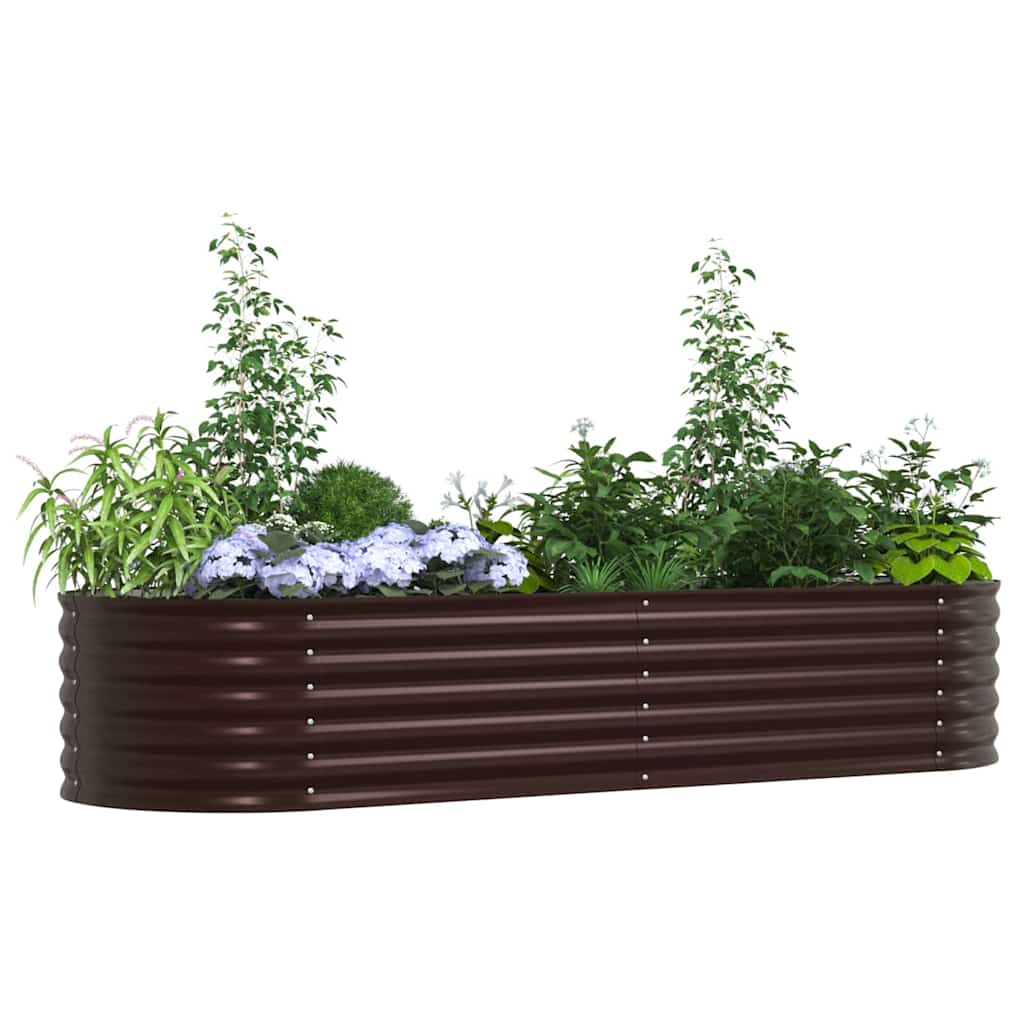 Sodo Pakeltas Lovys Rudas 240x80x44 cm Cinkuotas Plienas
