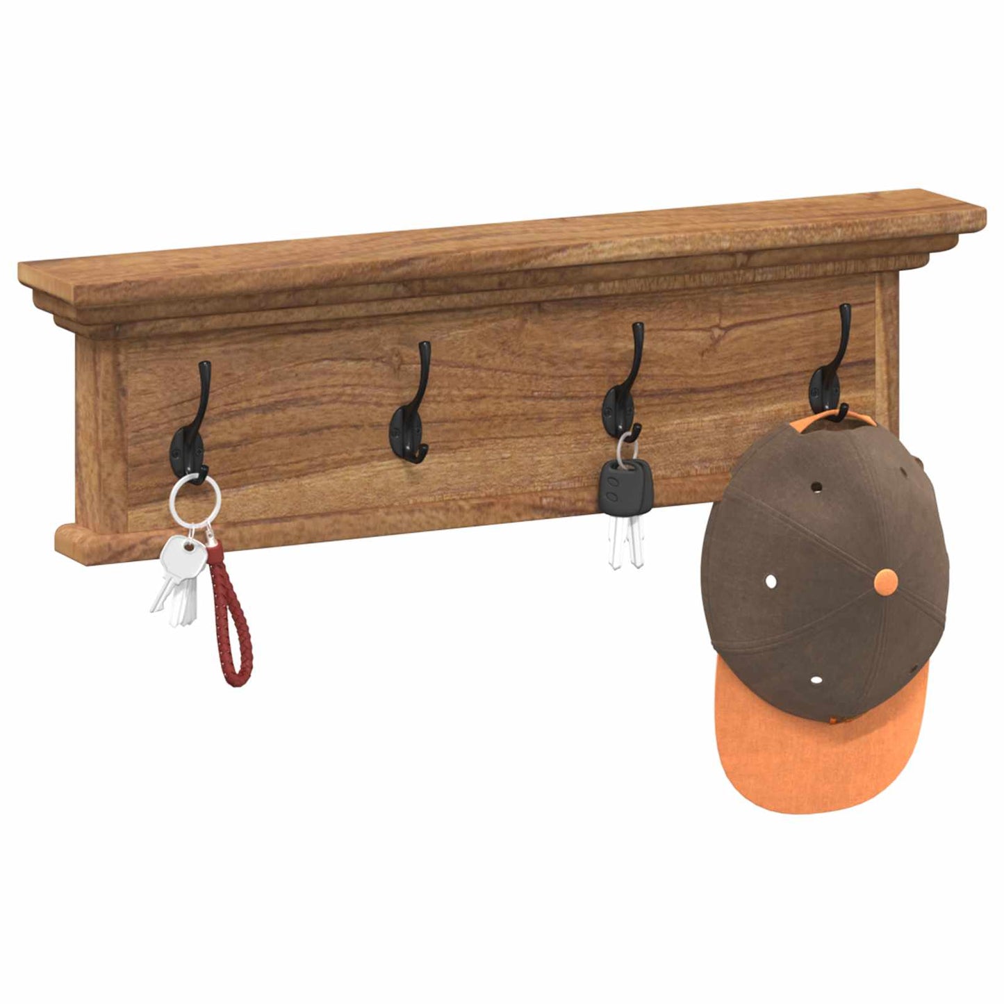 Prikabinamas paltas Natūrali 70 x 10 x 20 cm Kieto teka medžio