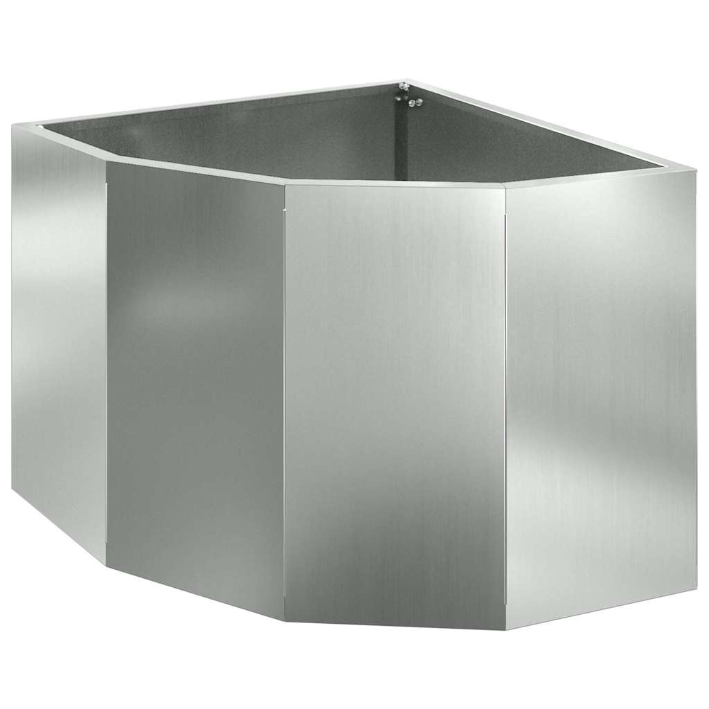 Kampinė Vazonas Sidabro 45 x 45 x 35 cm Galvanizuotas plienas