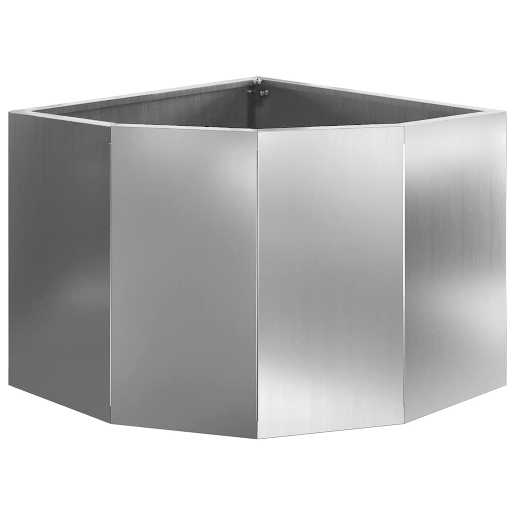 Kampinė Vazonas Sidabro 45 x 45 x 35 cm Galvanizuotas plienas