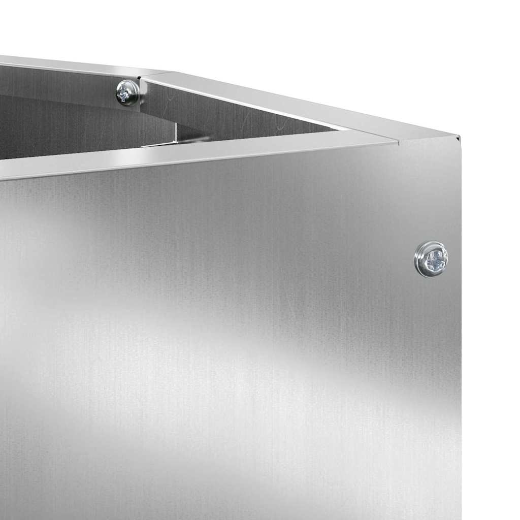 Kampinė Vazonas Sidabro 30 x 30 x 35 cm Galvanizuotas plienas