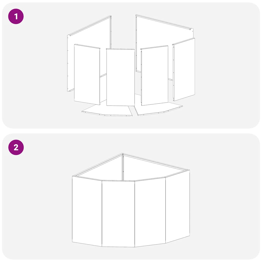 Kampinė Vazonas Antracitas 60 x 60 x 50 cm Plienas