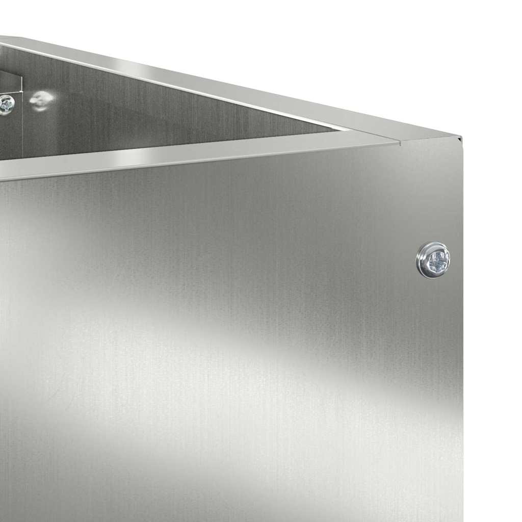 Kampinė Vazonas Sidabro 60 x 60 x 50 cm Galvanizuotas plienas