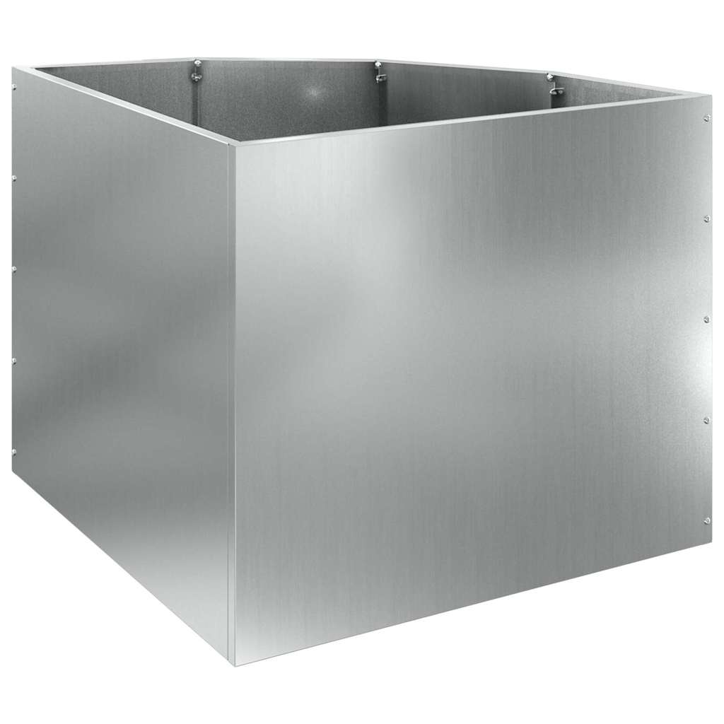 Kampinė Vazonas Sidabro 60 x 60 x 50 cm Galvanizuotas plienas