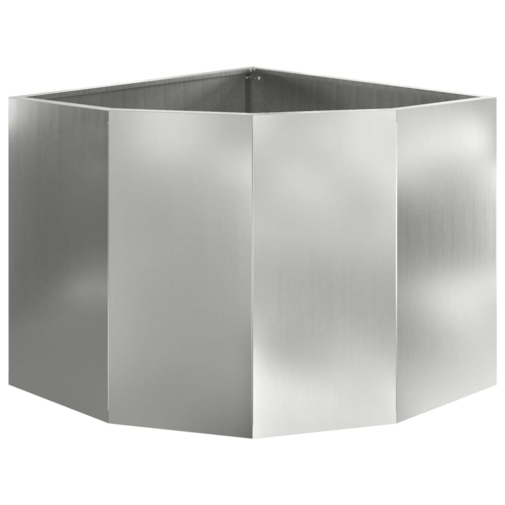 Kampinė Vazonas Sidabro 60 x 60 x 50 cm Galvanizuotas plienas