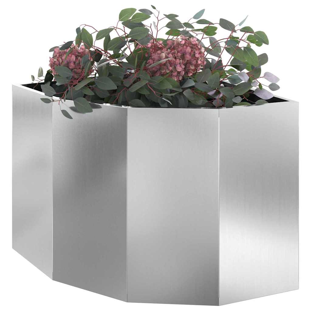 Kampinė Vazonas Sidabro 60 x 60 x 50 cm Galvanizuotas plienas