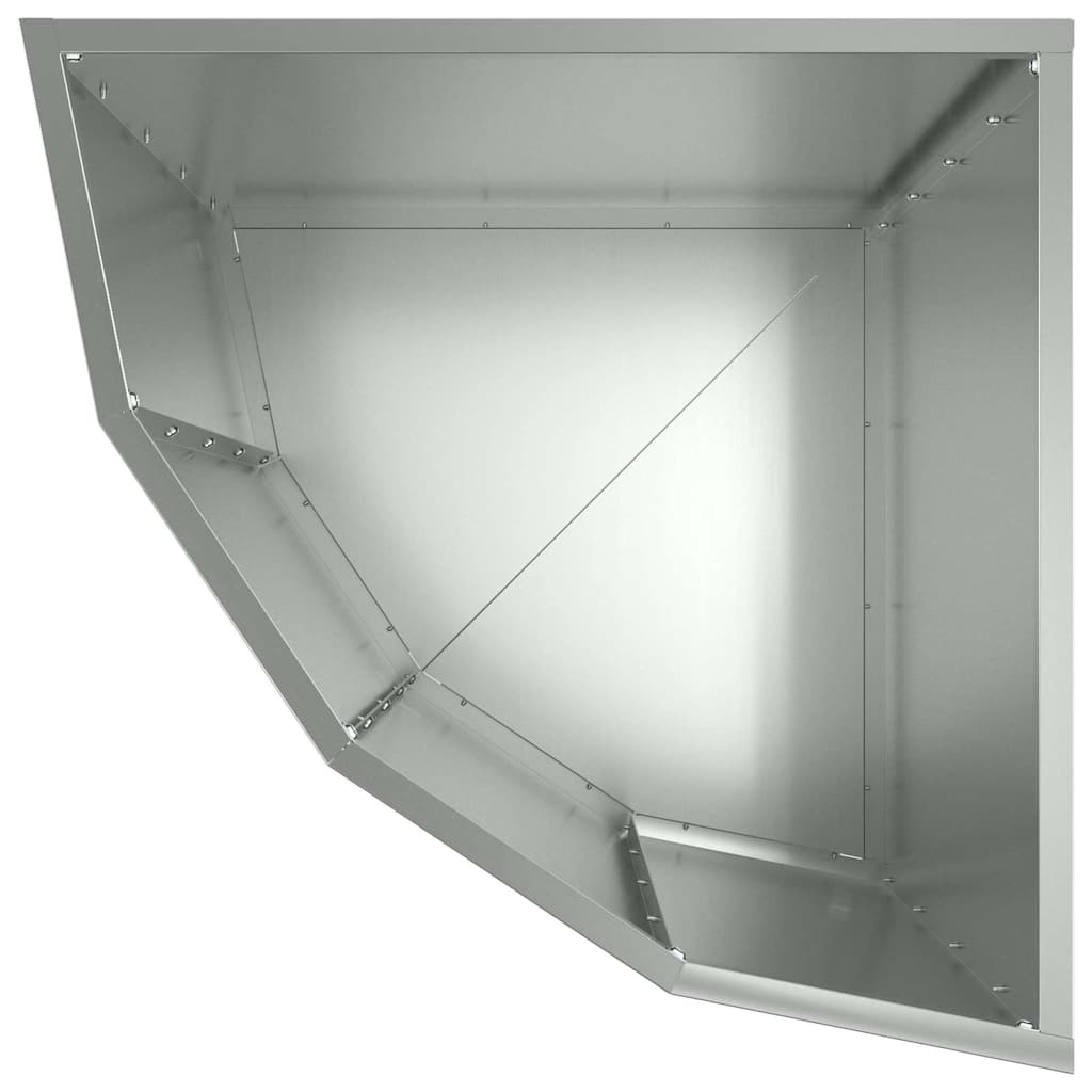 Kampinė Vazonas Sidabro 45 x 45 x 50 cm Galvanizuotas plienas