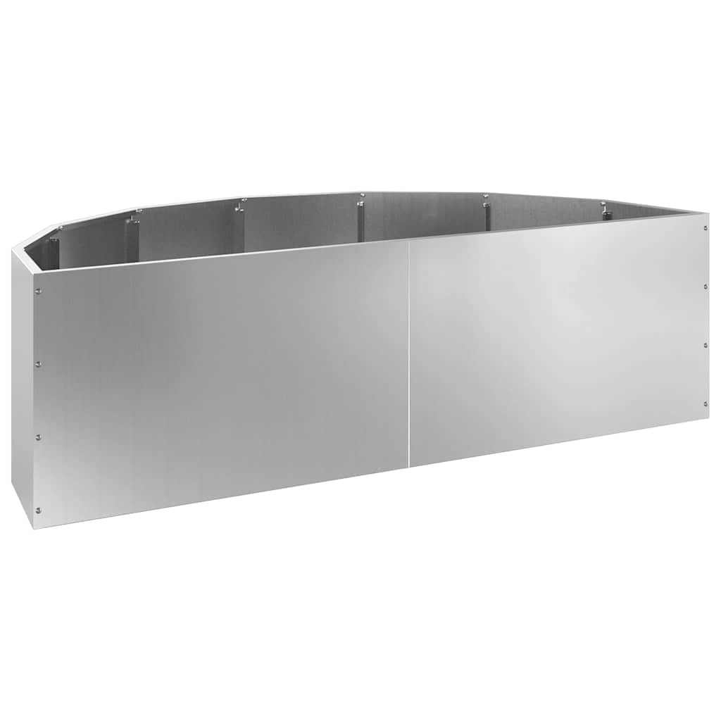 Lovelis Sidabro 120 x 60 x 35 cm Cinkuota plienas