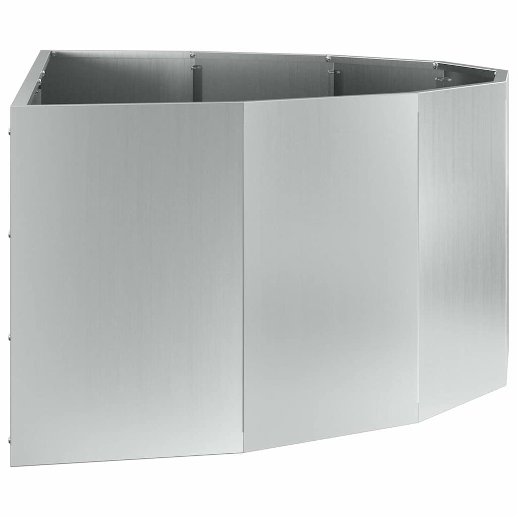 Lovelis Sidabro 120 x 60 x 35 cm Cinkuota plienas