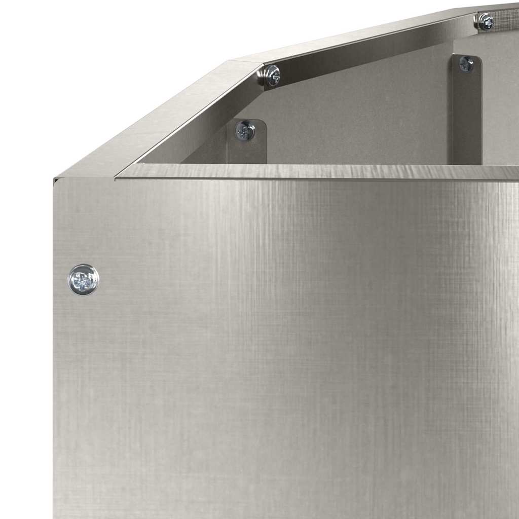 Lovelis Sidabro 90 x 45 x 35 cm Nerūdijantis Plienas