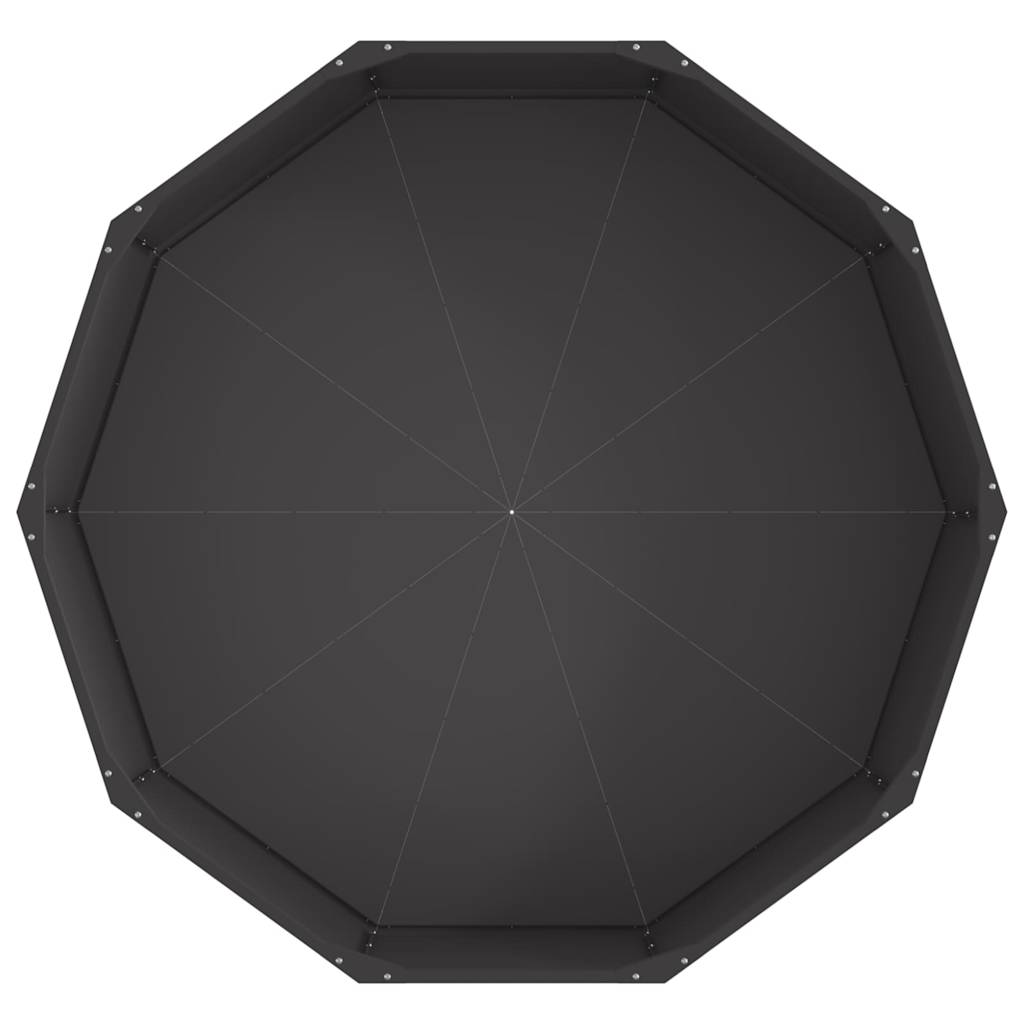 Lovelis Juoda 120 x 120 x 35 cm Plienas