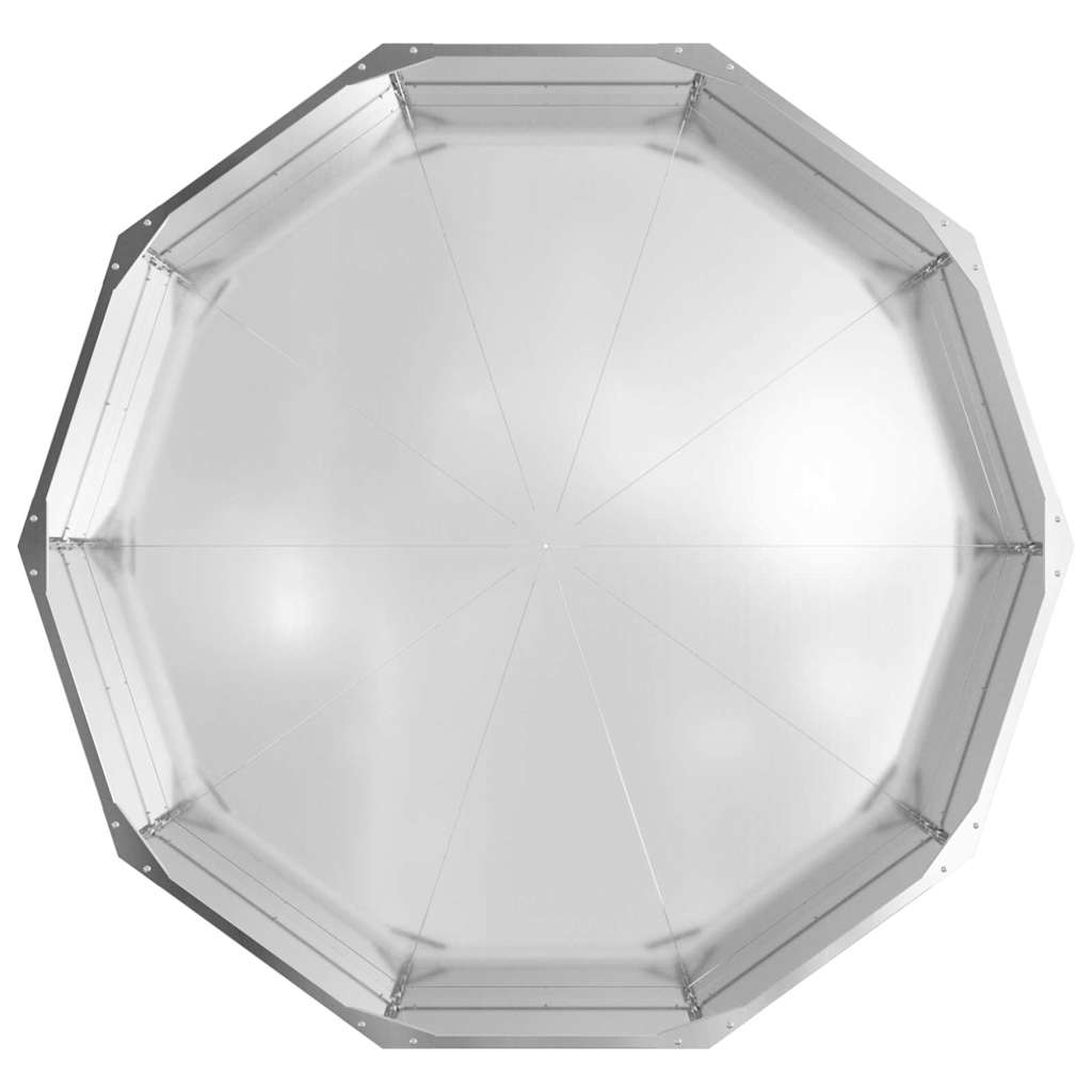 Lovelis Sidabro 120 x 120 x 35 cm Cinkuota plienas