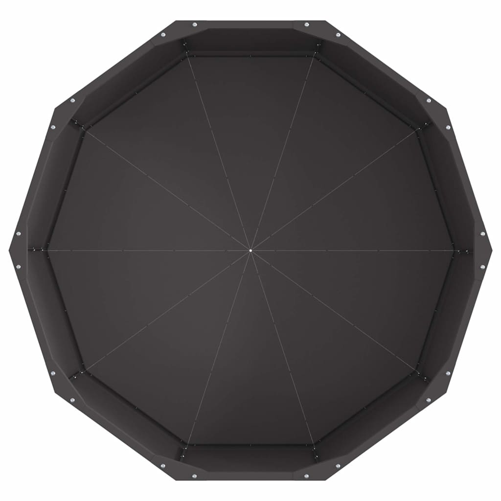 Lovelis Juoda 90 x 90 x 35 cm Plienas