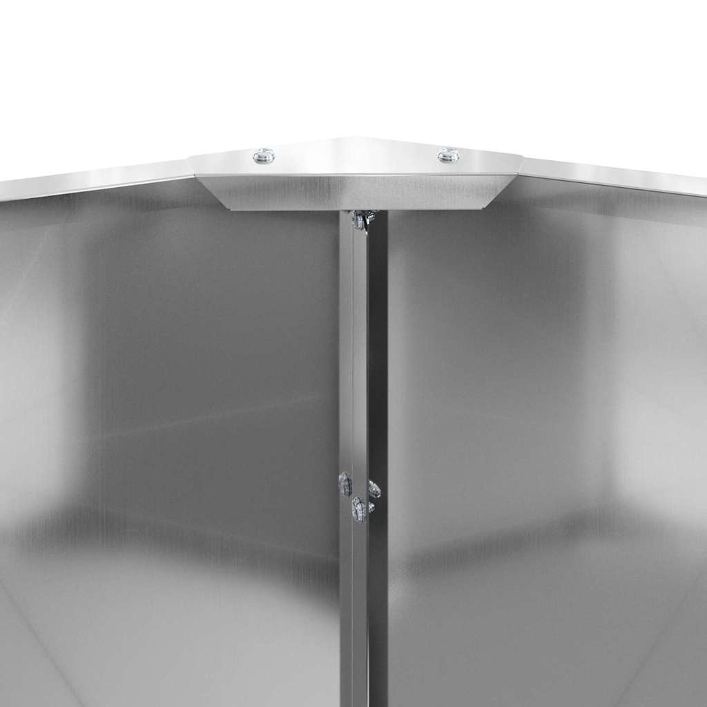 Lovelis Sidabro 90 x 90 x 35 cm Cinkuota plienas