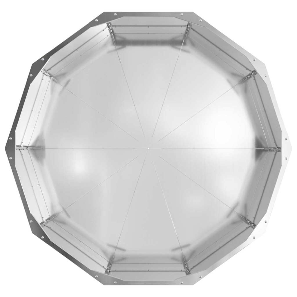 Lovelis Sidabro 90 x 90 x 35 cm Cinkuota plienas