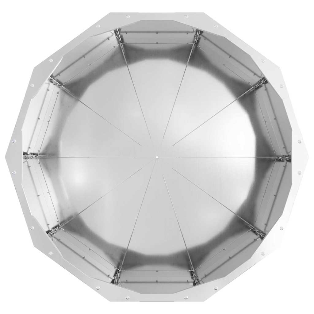 Lovelis Sidabro 60 x 60 x 35 cm Cinkuota plienas