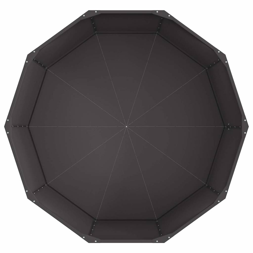 Lovelis Juoda 120 x 120 x 50 cm Plienas