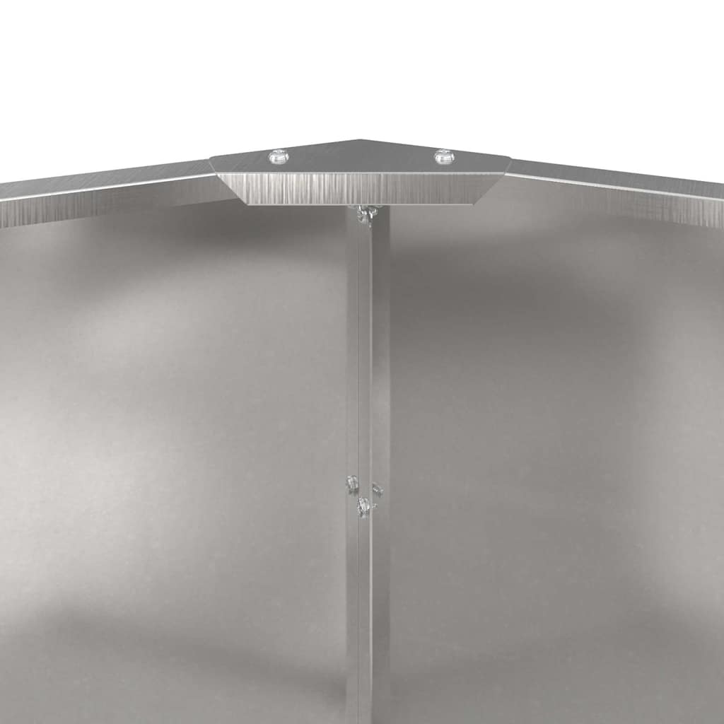 Lovelis Sidabro 120 x 120 x 50 cm Nerūdijantis Plienas