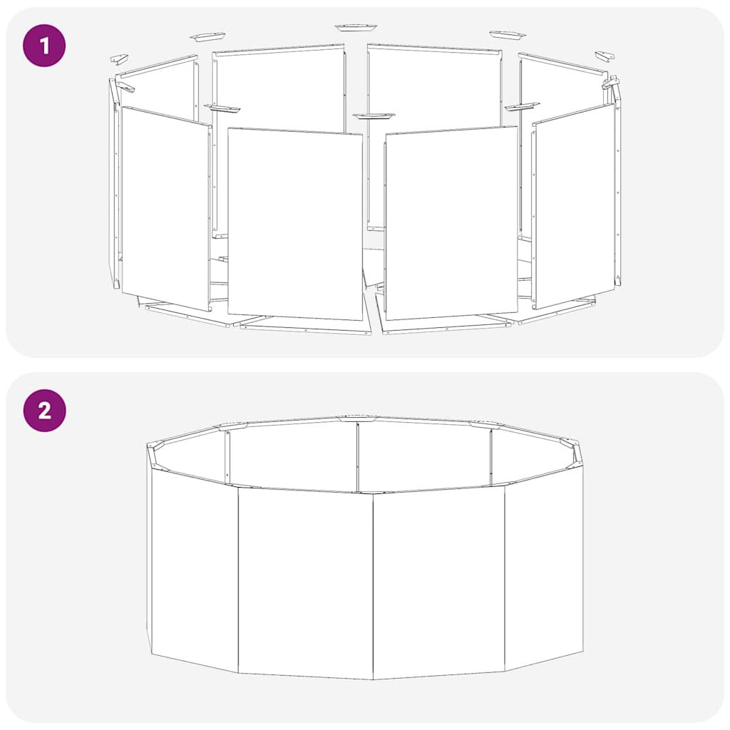 Lovelis Sidabro 120 x 120 x 50 cm Cinkuota plienas