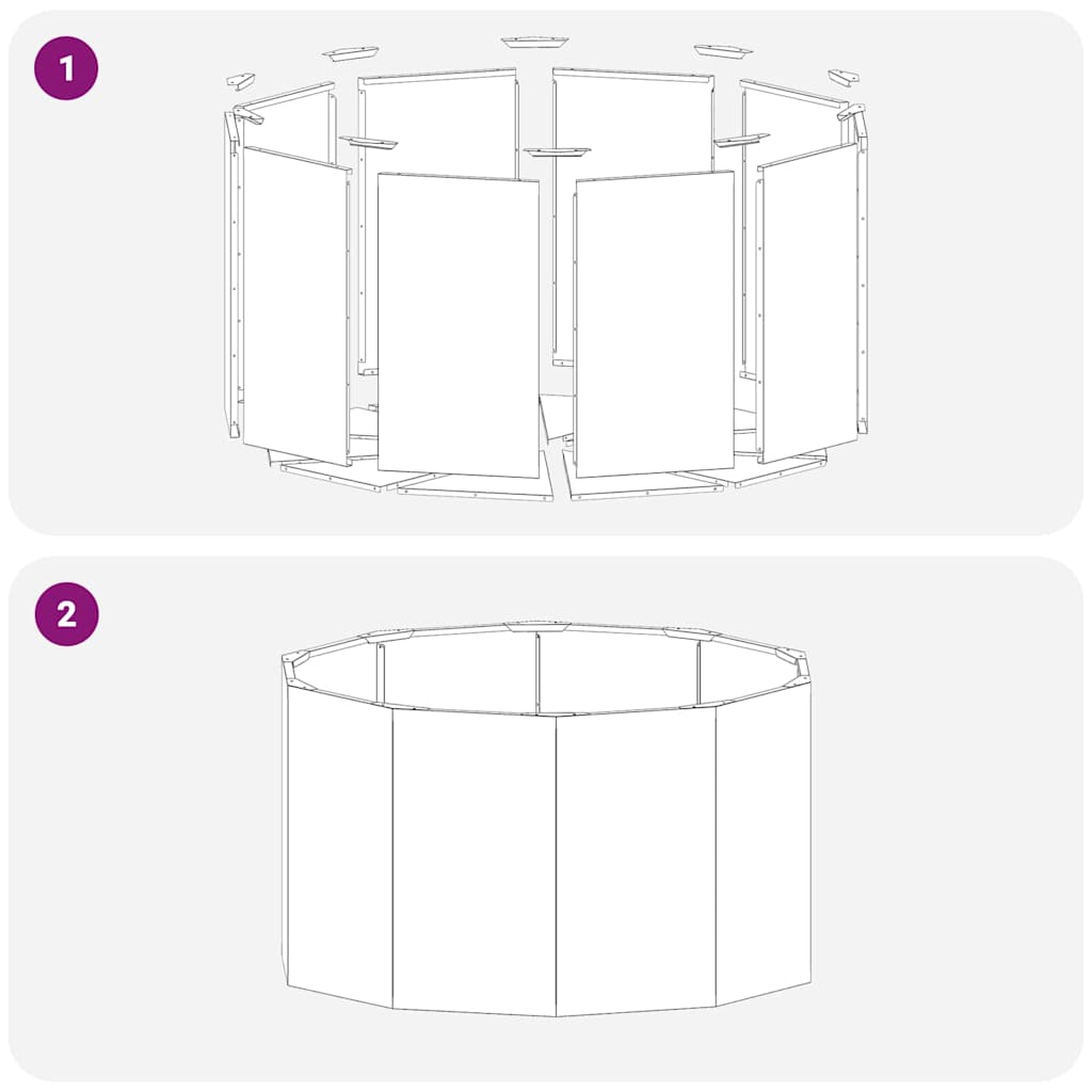 Lovelis Alyvuogių žalia 90 x 90 x 50 cm Plienas