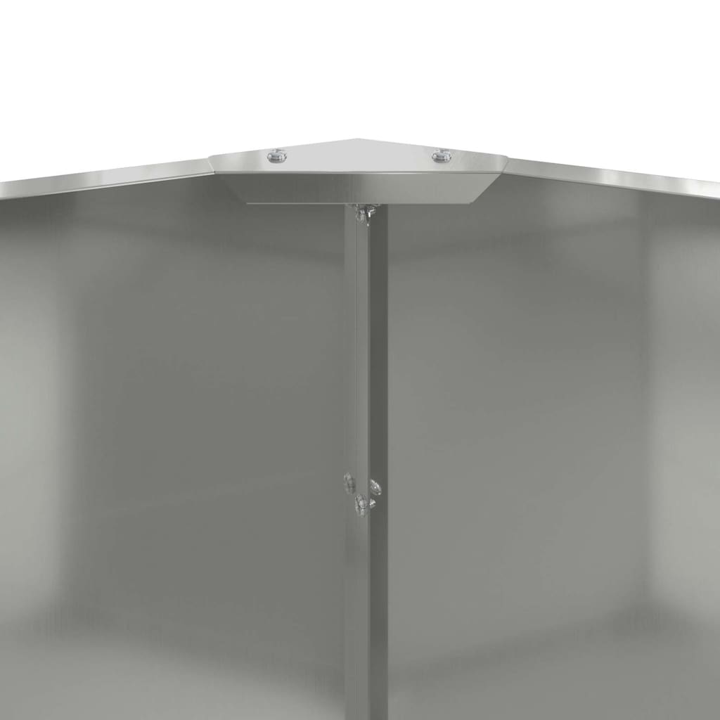 Lovelis Sidabro 90 x 90 x 50 cm Cinkuota plienas