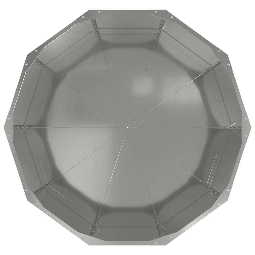 Lovelis Sidabro 90 x 90 x 50 cm Cinkuota plienas