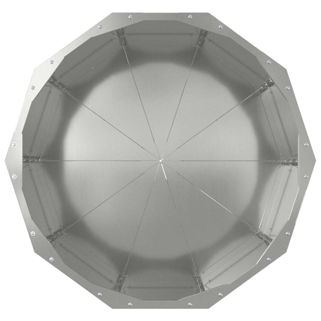 Lovelis Sidabro 60 x 60 x 50 cm Cinkuota plienas