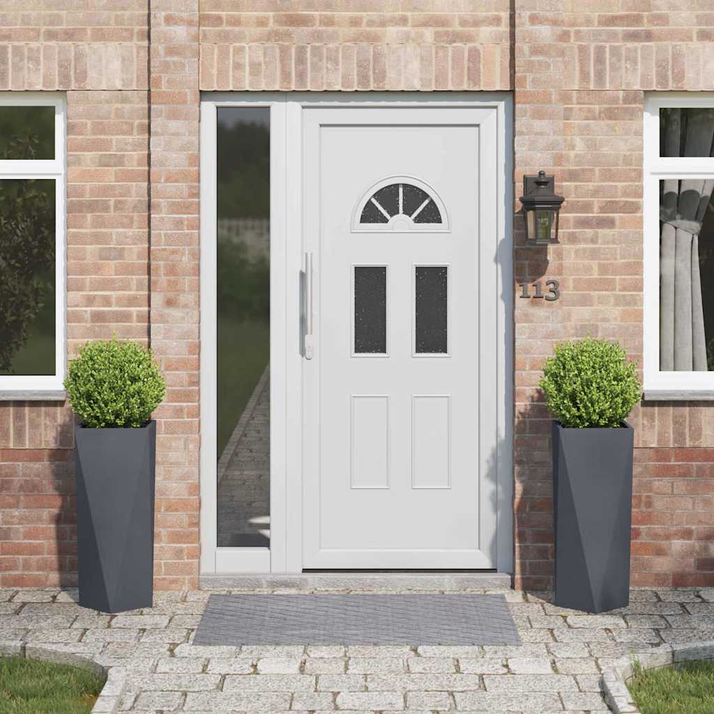 Lovelis 2 pcs Antracitas 30 x 30 x 75 cm Plienas