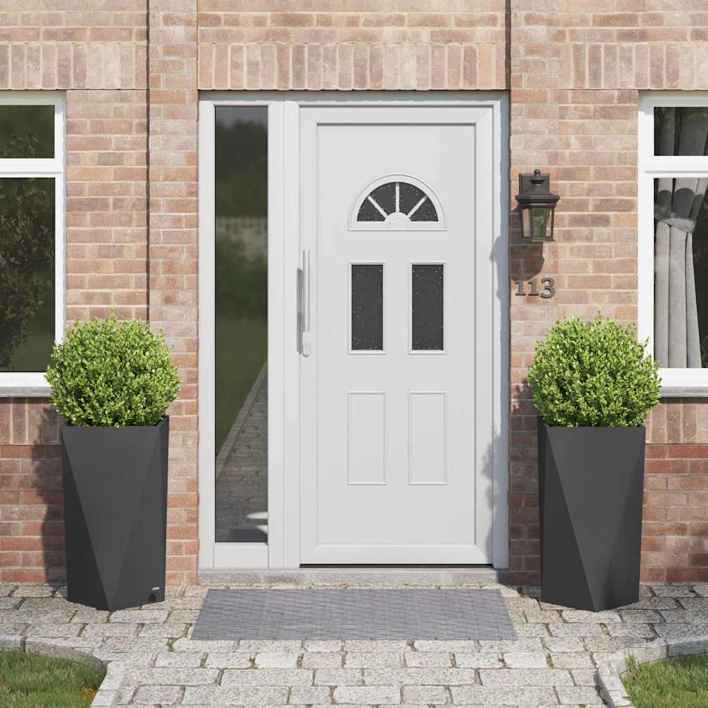 Lovelis 2 pcs Juoda 40 x 40 x 75 cm Plienas